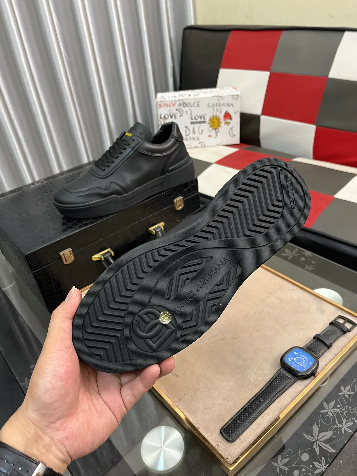 Men's shoes 💰480⌚️⌚️【DG～】Couple casual shoes 2025z cabinet simultaneous sale 🔶Size: 35-46, 🔜The upper is made of multi-material splicing ➕Genuine leather lining, comfortable and breathable, sole: original comfortable and wear-resistant outsole, ⚠️The real thing📱Photographed🎬The real thing is better📢📢📢
